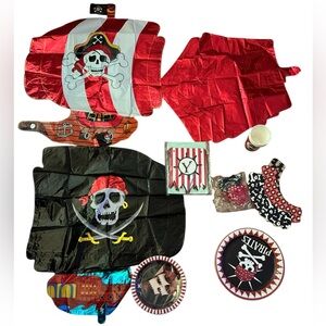 Pirate Party Decoration Set Halloween birthday theme decor 
5 big balloons